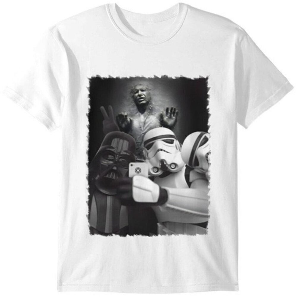 Star Wars Stormtrooper & Darth Vader Selfie T-Shirt Funny Sci-Fi Graphic Tee